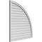 Ekena Millwork Quarter Round Top Right Surface Mount PVC Gable Vent w/ 2"W x 2"P Brickmould Sill Frame, 38"W x 42"H GVPQR38X4203SN - alternate 2